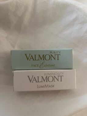 BRAND NEW : Valmont Face Exfoliant and LumiMask Travel Size 5ML Duo